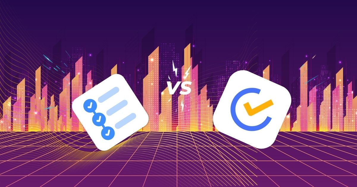 Taskito vs TickTick comparison cover image.