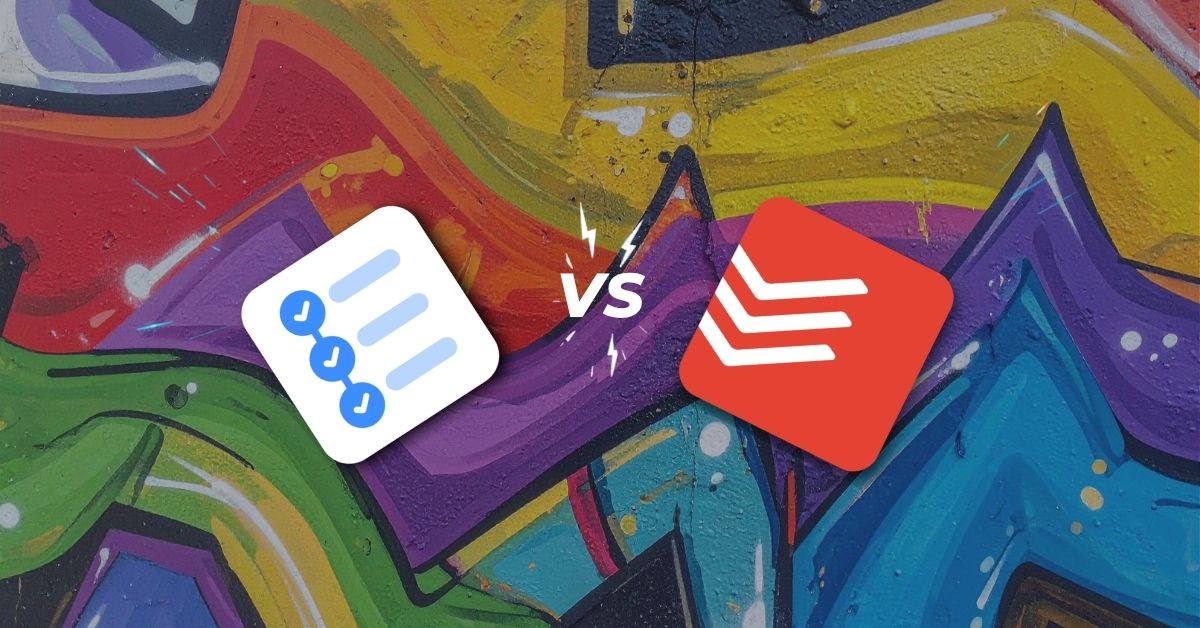 Taskito vs Todoist comparison cover image.