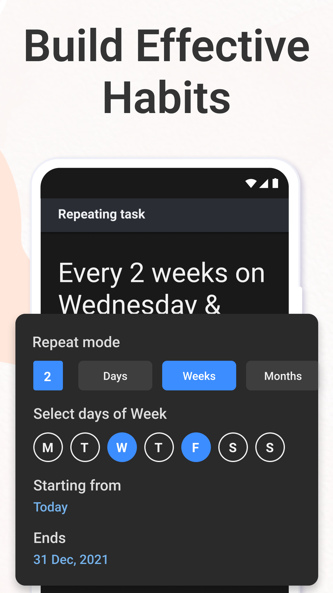 Build effective habits with Taskito
